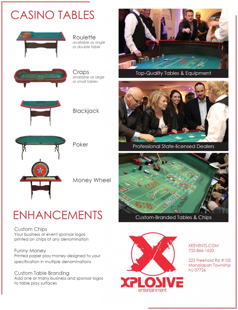 Casino Table Tear Sheet_Xplosive