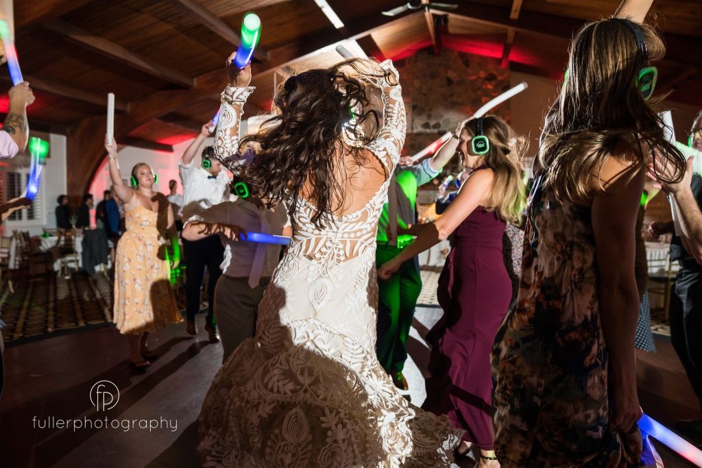 #silent disco at NJ wedding